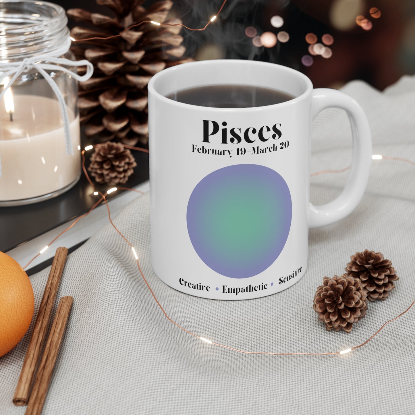 Pisces Zodiac Mug 11oz