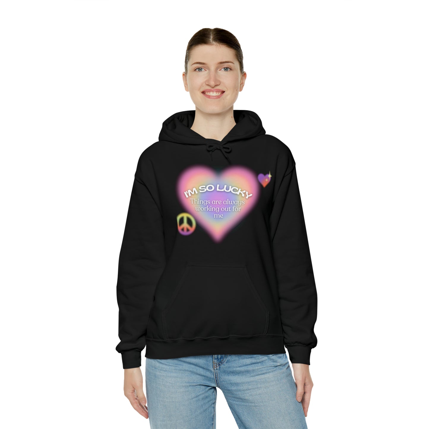 I'm So Lucky Unisex Heavy Blend™ Hooded Sweatshirt
