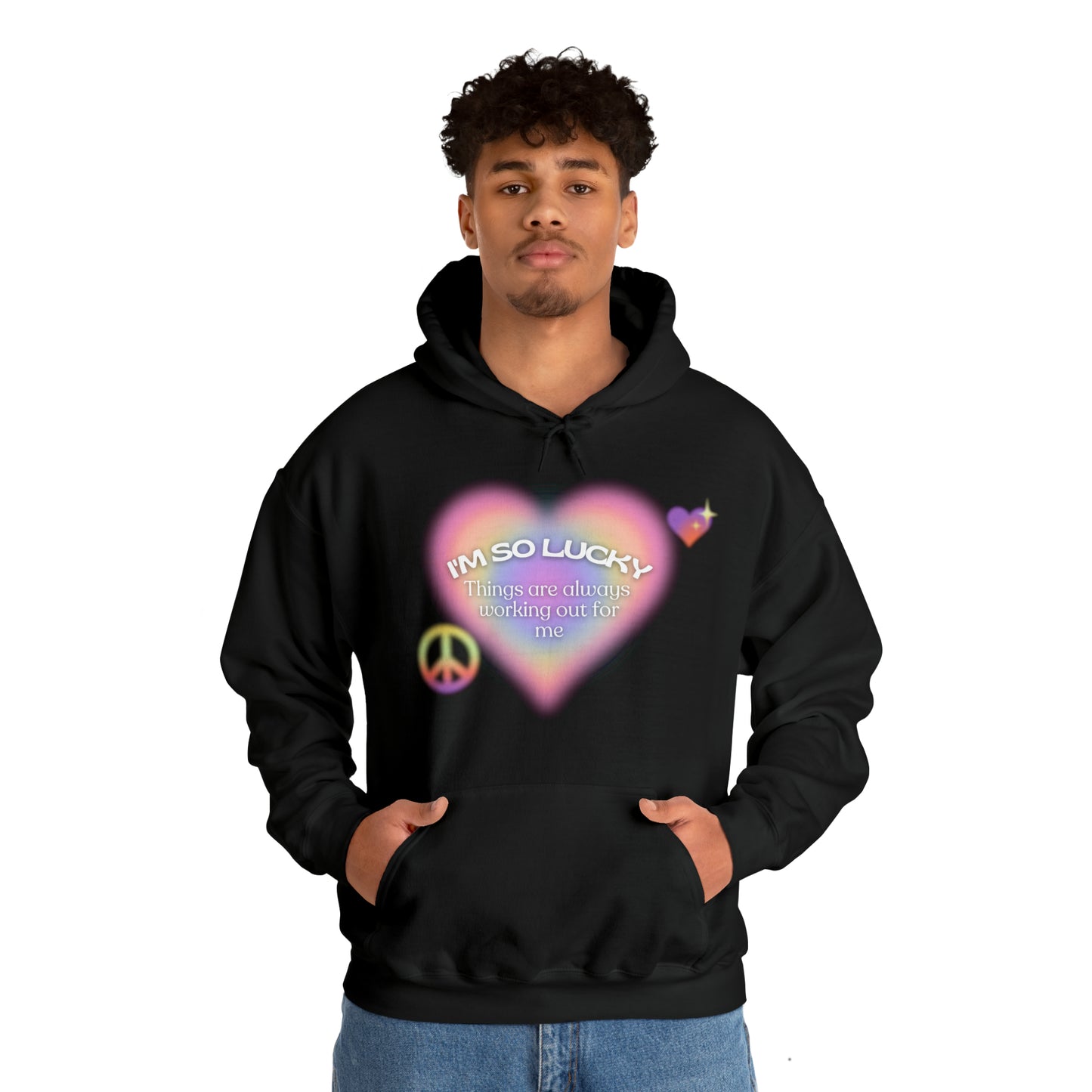 I'm So Lucky Unisex Heavy Blend™ Hooded Sweatshirt
