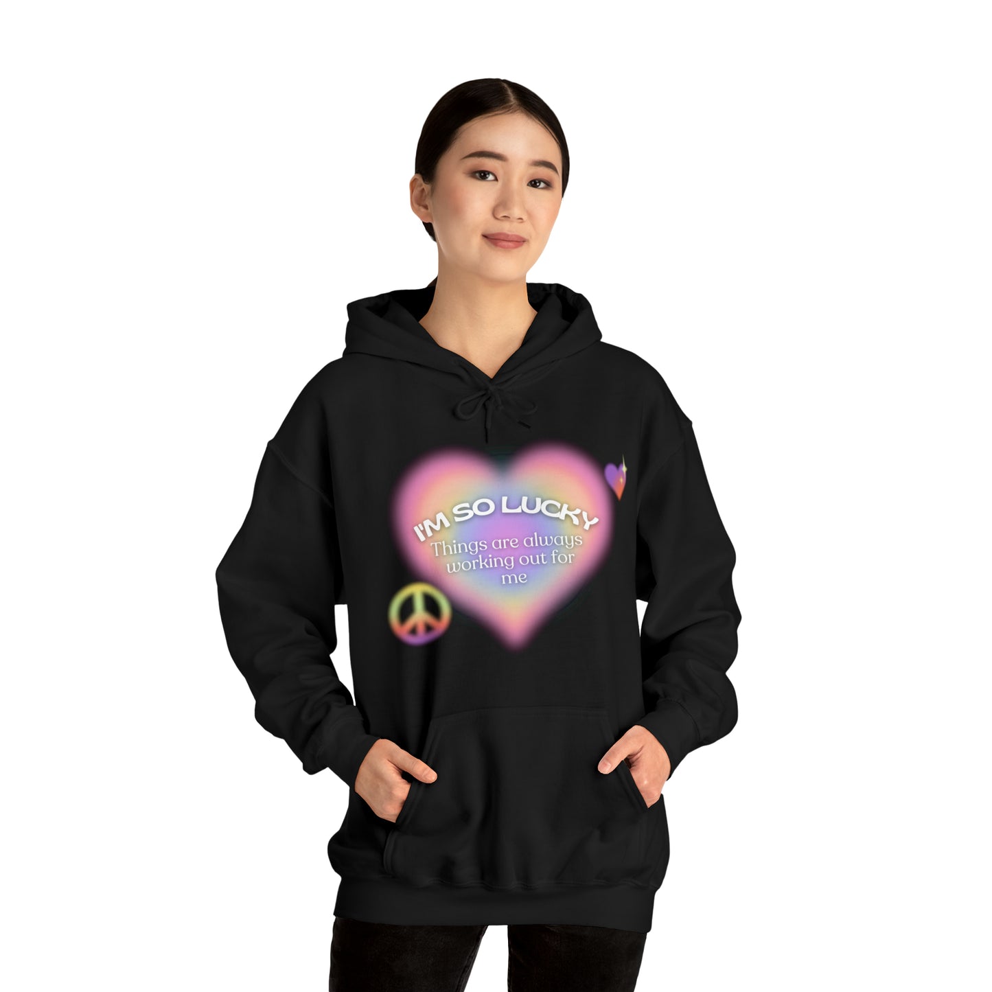 I'm So Lucky Unisex Heavy Blend™ Hooded Sweatshirt